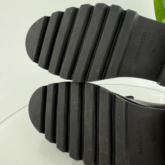 Bernardo Studio Womens Caleb Penny Loafers Block Heel Black Leather Size 11 - Picture 16 of 16